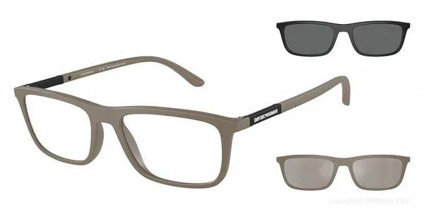 Lunettes de vue Emporio Armani CLIP-ON - EA4160 54381W 55 - Matte Mud Default Title Fès Maroc