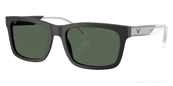 Lunettes de soleil Emporio Armani EA4224 500171 57 - Matte Top Black/Crystal Lunettes de soleil - Opticien-optométriste Lamtioui Fès Maroc