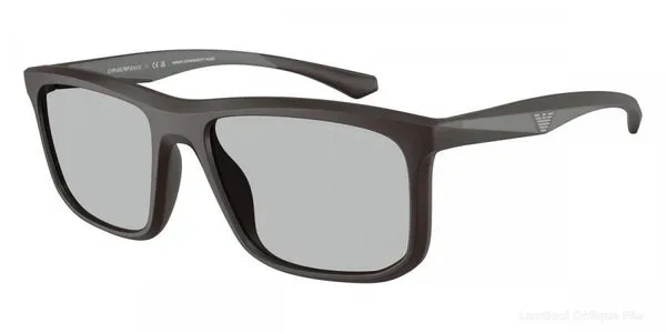 Lunettes de soleil Emporio Armani EA4234U 618687 57 - Matte Brown/Gray Rubber نضاضر شمس Emporio Armani - Opticien-optométriste فاس
