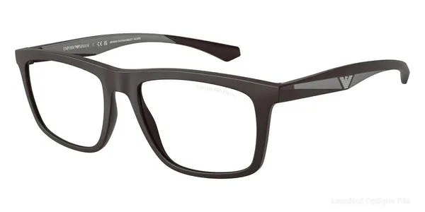 Lunettes de vue Emporio Armani EA4235 61861W - Matte Brown/Gray Rubber 53.0 Fès Maroc
