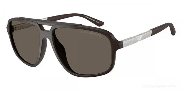 Lunettes de soleil Emporio Armani EA4236U 6186/3 59 - Dark Brown/Aluminium نضاضر شمس Emporio Armani - Opticien-optométriste فاس