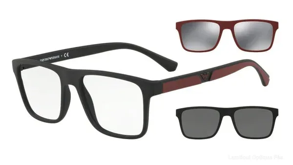 Lunettes de vue Emporio Armani CLIP-ON - EA4115 50421W 54 - Lamtioui Optique Fès