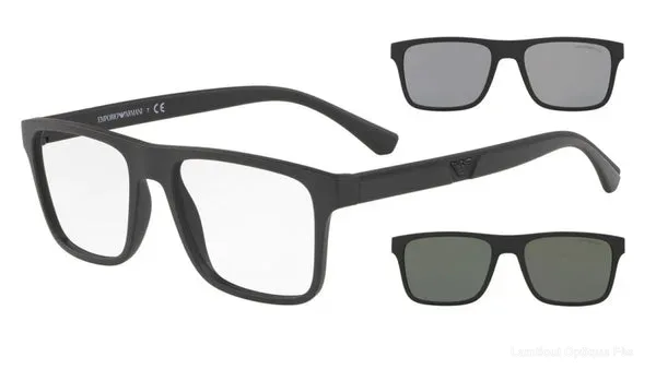 Lunettes de vue Emporio Armani CLIP-ON - EA4115 58011W 54 نضارات طبية Emporio Armani - Opticien-optométriste فاس