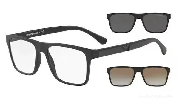 Lunettes de vue Emporio Armani CLIP-ON - EA4115 58531W 54 - Lamtioui Optique Fès