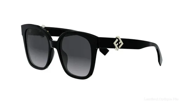 Lunettes de soleil Fendi DIAMONDS - FE40186I 01B 55 authentique Fendi - Lunettes de soleil Fès Lamtioui Optique