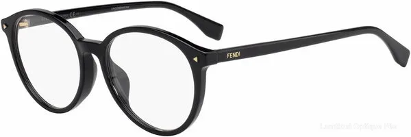 Lunettes de vue Fendi FF0365/F 807 52 - BLACK - نضارات طبية Fendi Lamtioui Optique فاس