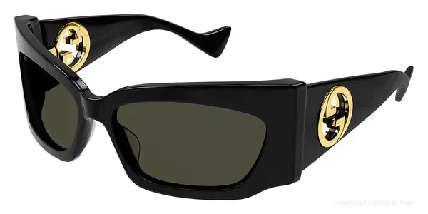 Lunettes de soleil Gucci GG1412S 001 62 - BLACK authentique Gucci - Lunettes de soleil Fès Lamtioui Optique