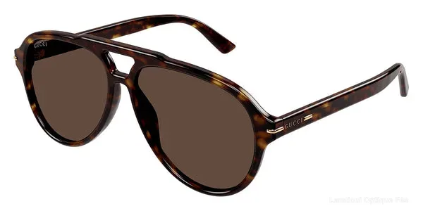 Lunettes de soleil Gucci GG1443S 003 58 - HAVANA Lunettes de soleil - Opticien-optométriste Lamtioui Fès Maroc