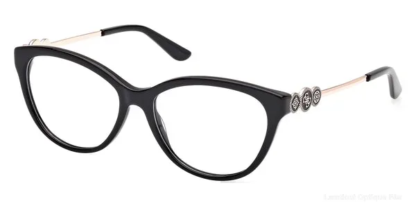Lunettes de vue Guess GU50230 001 53 - Shiny Black authentique Guess - Lunettes de vue Fès Lamtioui Optique