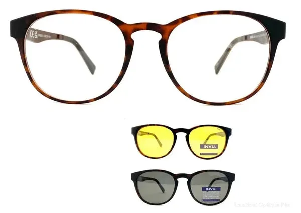 Alternative Lunettes de vue INVU CLIP-ON - M4256 B INVU - Fès Maroc