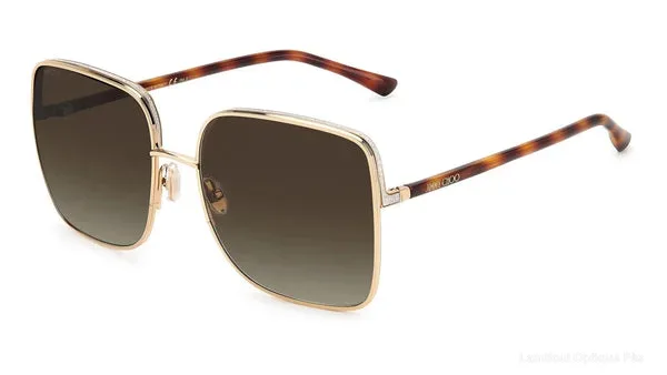 Lunettes de soleil Jimmy Choo ALIANA/S 006JHA 59 - Gold Havana - Jimmy Choo نظارات شمسية فاس Lamtioui