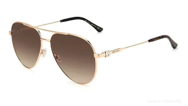 Lunettes de soleil Jimmy Choo OLLY/S 0DDBHA 60 - Gold Copper Default Title Fès Maroc