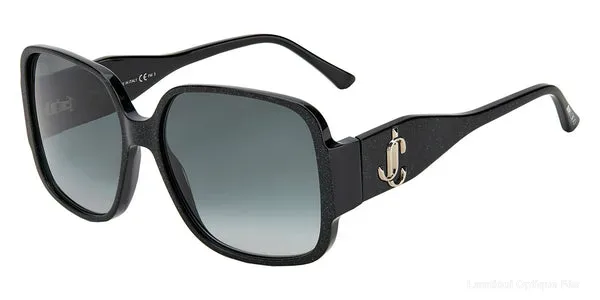 Lunettes de soleil Jimmy Choo TARA/S 0DXF9O 59 - Glitter Black Default Title Fès Maroc