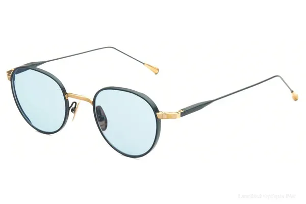 Lunettes de soleil Lunetterie Generale CAFE RACER 18K GOLD & BLUE SOLID BLUE 47 - Lunetterie Generale نظارات شمسية فاس Lamtioui