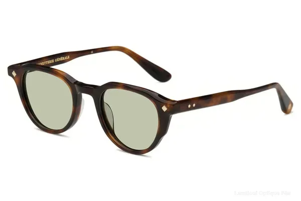 Lunettes de soleil Lunetterie Generale ENFANT TERRIBLE 2022 M TORTOISE/14K GOLD SOLID GREEN G1 48 - Lamtioui Optique Fès