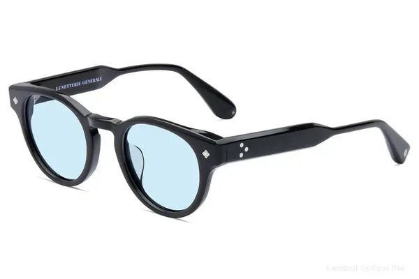 Lunettes de soleil Lunetterie Generale GOLDEN HOUR BLACK/PALLADIUM SOLID BLUE 50 Default Title Fès Maroc