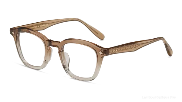 Lunettes de vue Lunetterie Generale COGNAC GRADIENT AMBER CRYSTAL/CHAMPAGNE 48 Default Title Fès Maroc