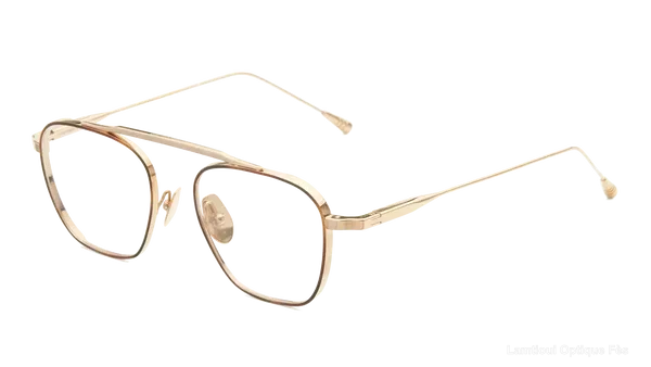 Lunettes de vue Lunetterie Generale SPITFIRE 14K GOLD/TORTOISE RIM INLAY 50 - نظارات طبية Lamtioui Fès فاس المغرب