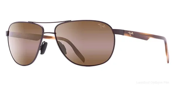Lunettes de soleil Maui Jim CASTLES H728-01M 61 - Matte Chocolate Lunettes de soleil - Opticien-optométriste Lamtioui Fès Maroc