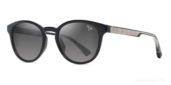 Lunettes de soleil Maui Jim HIEHIE GS636-14 50 - Shiny Black with Trans Light Grey Lunettes de soleil - Opticien-optométriste Lamtioui Fès Maroc