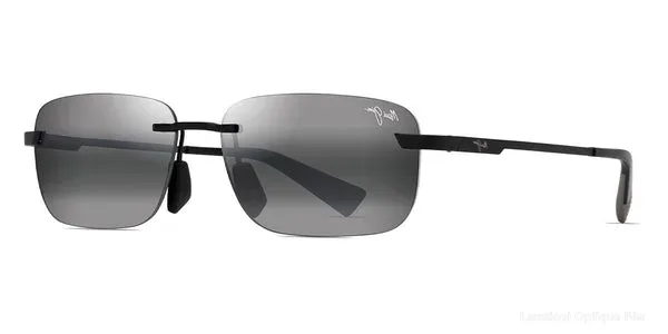 Lunettes de soleil Maui Jim LANAKILA 624-02 59 - Matte Black with Gray نضاضر شمس Maui Jim - Opticien-optométriste فاس