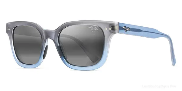 Lunettes de soleil Maui Jim SHORE BREAK 822-06M 50 - Matte Translucent Blue Gray Fade authentique Maui Jim - Lunettes de soleil Fès Lamtioui Optique