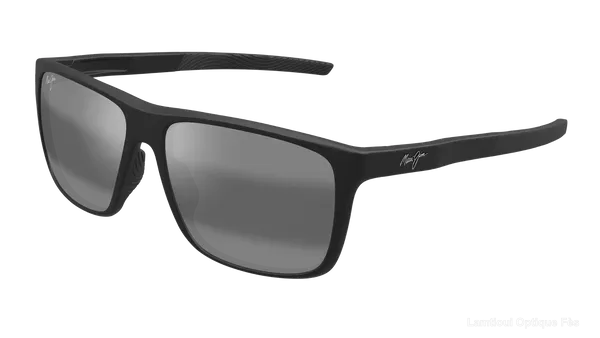 Lunettes de soleil Maui Jim MJ0598S-001/598-02 GREY LEHOPULU MATTE BLACK نضاضر شمس Maui Jim - Opticien-optométriste فاس