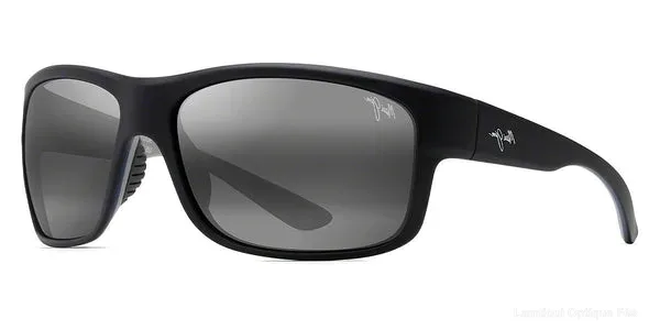 Lunettes de soleil Maui Jim SOUTHERN CROSS 815-53B 63 - Soft Black with Sea Blue and Gray نضاضر شمس Maui Jim - Opticien-optométriste فاس