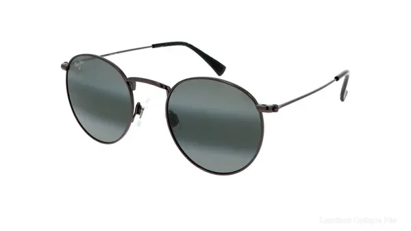 Lunettes de soleil Maui Jim 667 17A Grey Pukaua Shiny Dark Ruthenium نضاضر شمس Maui Jim - Opticien-optométriste فاس