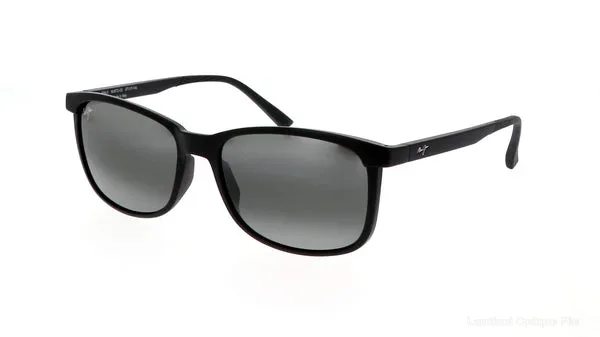 Lunettes de soleil Maui Jim 672 02 GREY HULILI MATTE BLACK - Lamtioui Optique Fès