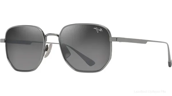 Lunettes de soleil Maui Jim GS633 17 GREY LEWALANI SHINY LIGHT RUTHENIUM - نظارات شمسية Lamtioui Fès فاس المغرب