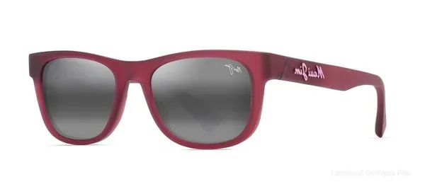 Lunettes de soleil Maui Jim MJ0687S / 687-09 004-09 53 GREY KAULIKE MATTE TRANSPARENT FUCHSIA - نضاضر شمس Maui Jim Lamtioui Optique فاس