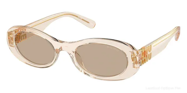 Lunettes de soleil Miu Miu GLIMPSE - MU 06ZS 11T40F 50 - Sand Transparent - نظارات شمسية Lamtioui Fès فاس المغرب