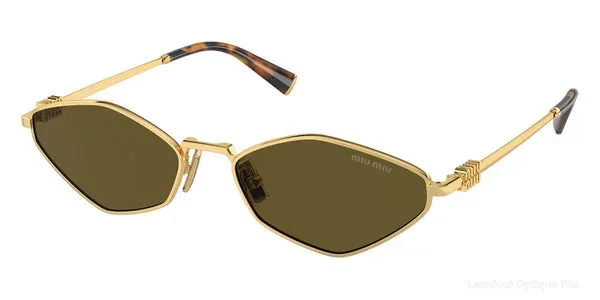 Lunettes de soleil Miu Miu LOGO - MU 56ZS 5AK09Z 56 - Gold - Miu Miu نظارات شمسية فاس Lamtioui