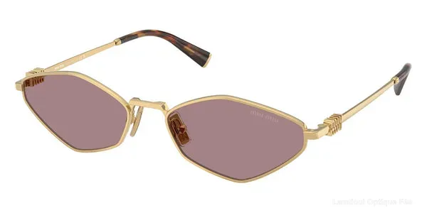 Lunettes de soleil Miu Miu LOGO - MU 56ZS 5AK20I 56 - Gold Lunettes de soleil - Opticien-optométriste Lamtioui Fès Maroc