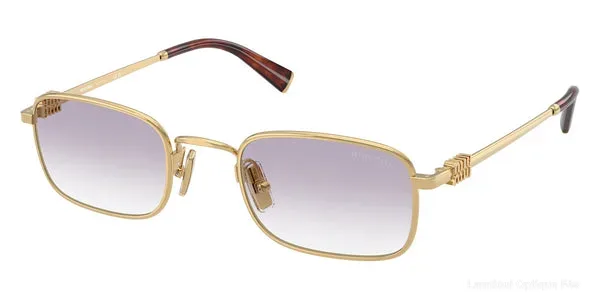 Lunettes de soleil Miu Miu LOGO - MU A53S 5AK04O 52 - Gold - Miu Miu نظارات شمسية فاس Lamtioui
