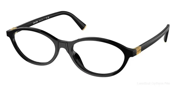 Équivalent Lunettes de vue Miu Miu MU 09XV 16K1O1 53 - Black - نظارات طبية فاس Lamtioui