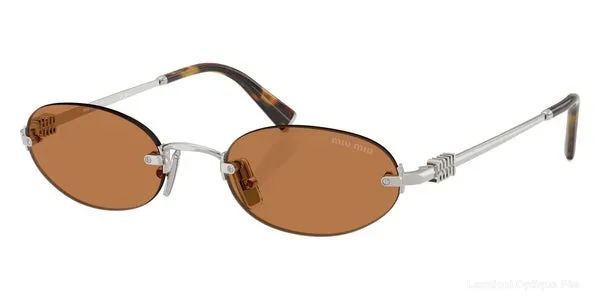Lunettes de soleil Miu Miu LOGO - MU A54S 1BC90Q 51 - Silver Lunettes de soleil - Opticien-optométriste Lamtioui Fès Maroc