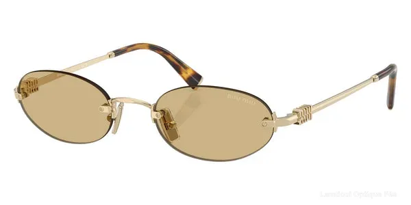 Lunettes de soleil Miu Miu LOGO - MU A54S ZVN10R 51 - Pale Gold Default Title Fès Maroc