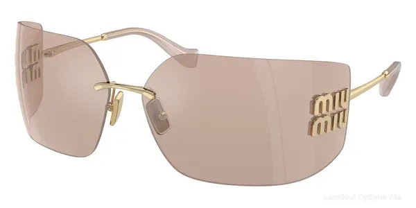 Lunettes de soleil Miu Miu RUNWAY - MU 54YS ZVN20F 80 - Pale Gold authentique Miu Miu - Lunettes de soleil Fès Lamtioui Optique