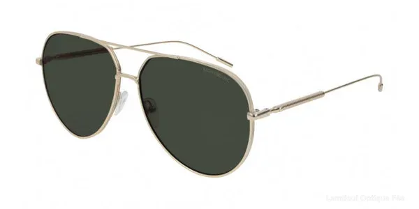 Lunettes de soleil Montblanc MB0045S 002 61 - Gold - Montblanc نظارات شمسية فاس Lamtioui
