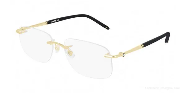 Lunettes de vue Montblanc MB0071O 003 58 - Gold Lunettes de vue - Opticien-optométriste Lamtioui Fès Maroc