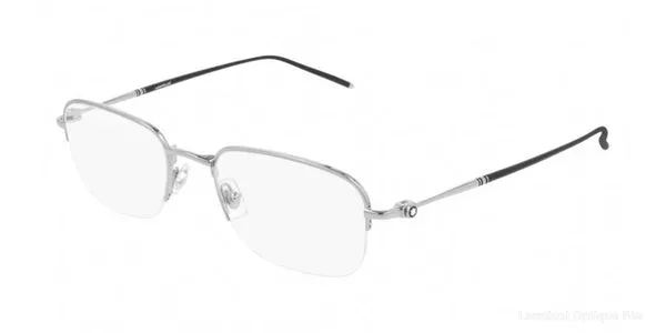 Lunettes de vue Montblanc MB0131O 001 52 - Silver - نظارات طبية Lamtioui Fès فاس المغرب