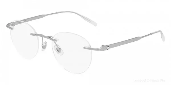 Lunettes de vue Montblanc MB0148O 003 49 - Silver - Montblanc نظارات طبية فاس Lamtioui