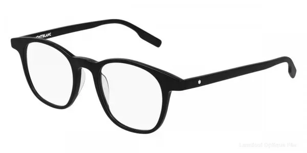 Lunettes de vue Montblanc MB0153O 001 48 - Black Default Title Fès Maroc