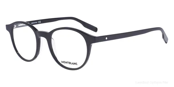 Lunettes de vue Montblanc MB0154O 001 49 - Black authentique Montblanc - Lunettes de vue Fès Lamtioui Optique