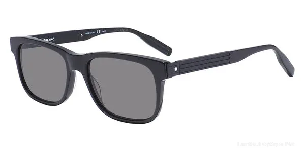 Lunettes de soleil Montblanc MB0163S 001 56 - Black - نضاضر شمس Montblanc Lamtioui Optique فاس