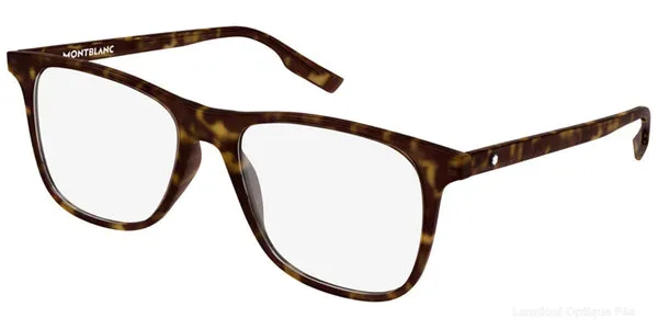 Lunettes de vue Montblanc MB0174O 002 54 - Havana - Lamtioui Optique Fès