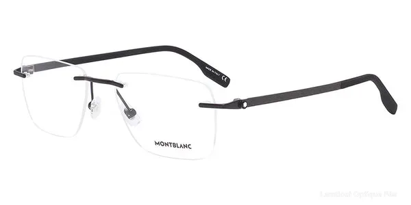 Lunettes de vue Montblanc MB0185O 001 55 - Black - نضارات طبية Montblanc Lamtioui Optique فاس