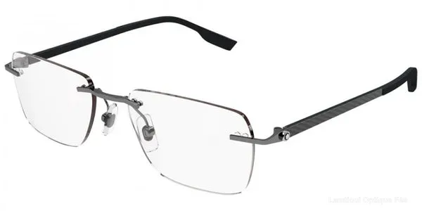 Lunettes de vue Montblanc MB0185O 003 55 - Gunmetal/Gray - نظارات طبية Lamtioui Fès فاس المغرب
